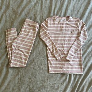 Gap Kids Striped Pink Pajamas Set, Size 10